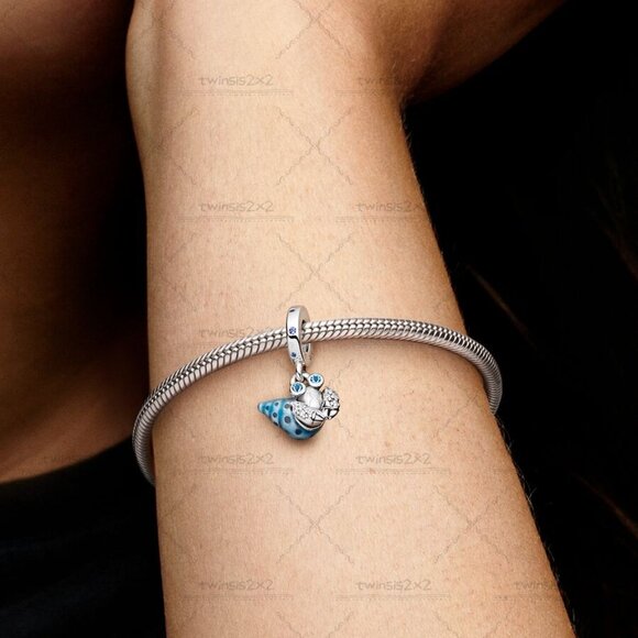 Pandora Glow-in-the-dark Hermit Crab Dangle Charm - Picture 2 of 2